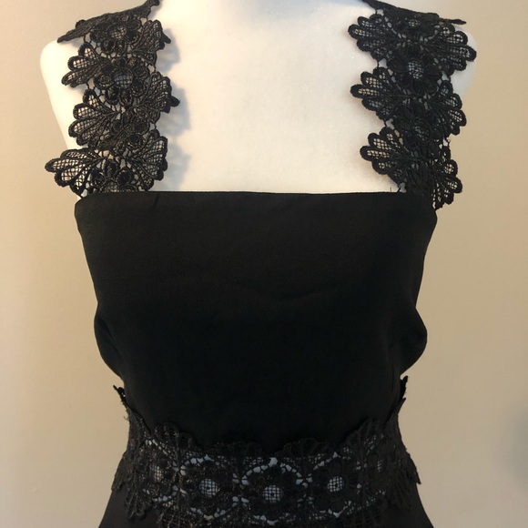 Lulu’s Black Lace Dress S - Picture 4 of 10
